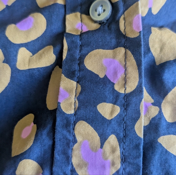 J. Crew Animal Print Fit & Flare Midi Shirt Dress - Picture 13 of 15